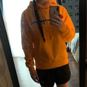 Gold/yellow champion hoodie